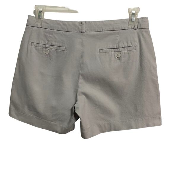 Banana Republic Bermuda Shorts Size 6 Light Khaki Pockets Preppy Summer Cotton - Picture 5 of 7